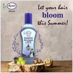 Ayur amla shikakai shampoo texture and liquid showcase