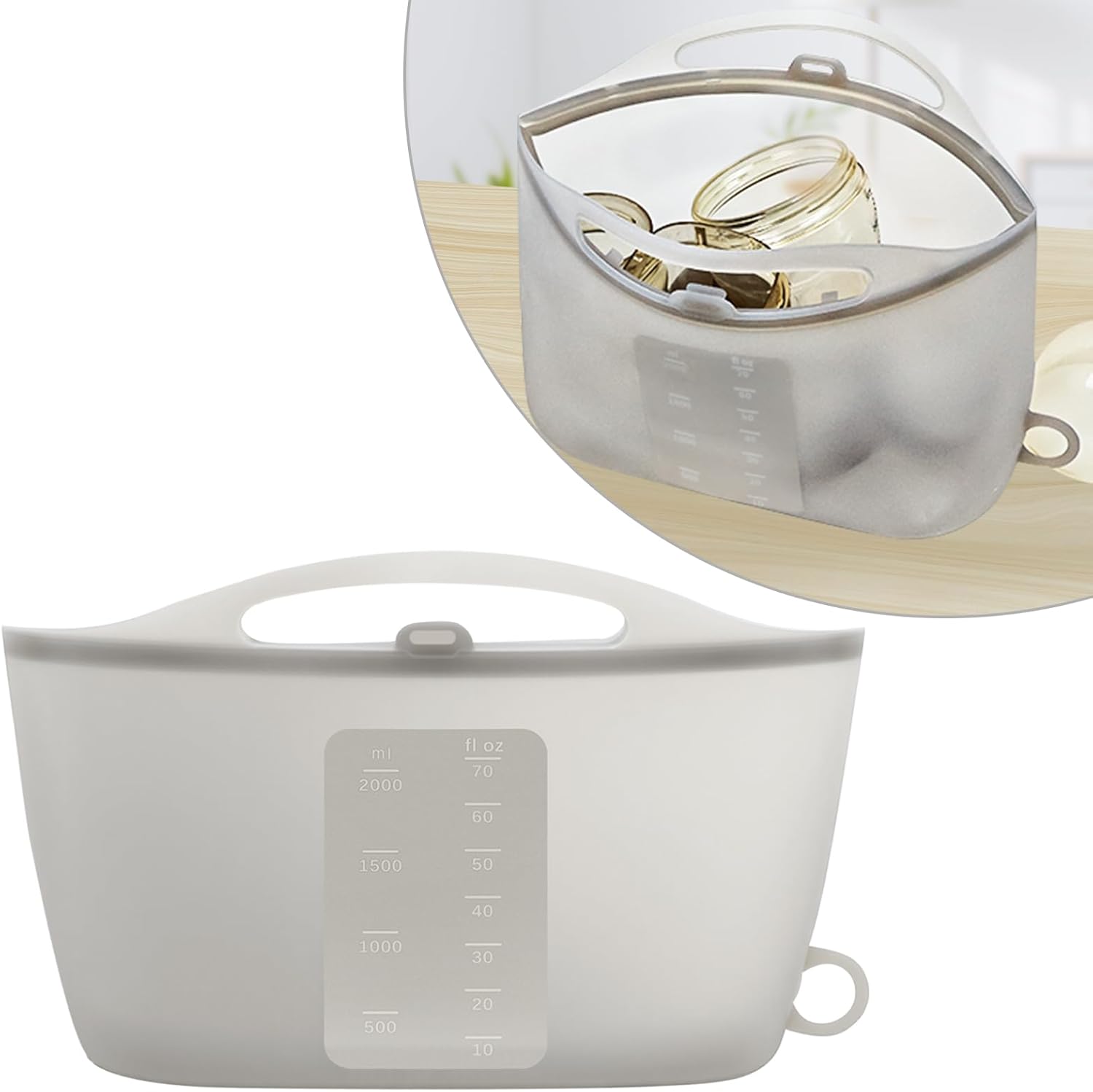 Spidfee silicone microwave steam sterilizer bag front view