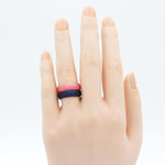 Zollen hypoallergenic floral vine silicone rings packaging