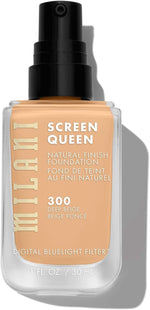 Milani blue light filtering natural finish foundation close up view