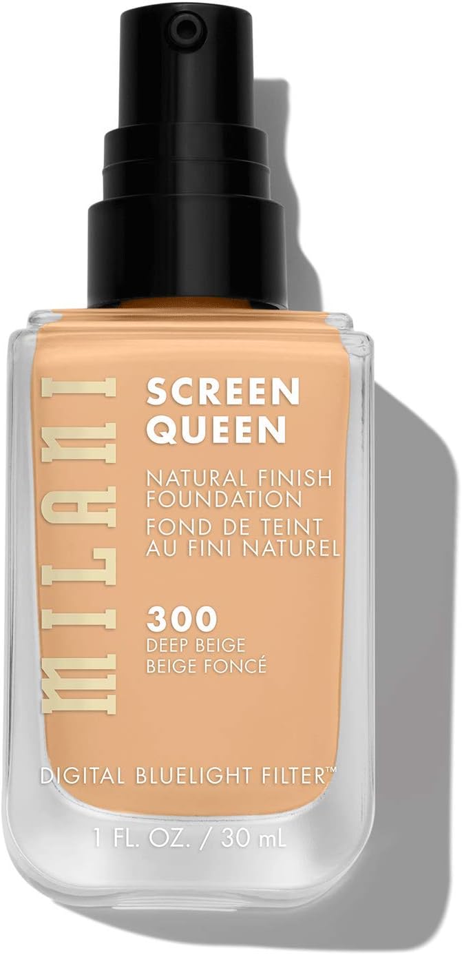 Milani blue light filtering natural finish foundation close up view