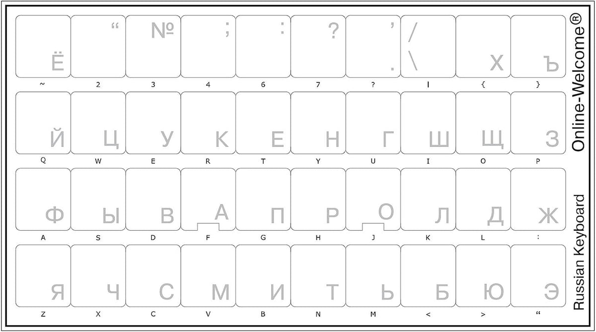 Close-up of white Cyrillic lettering on matte transparent vinyl stickers