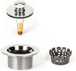 Permaflow brushed nickel finish bathtub drain top profile