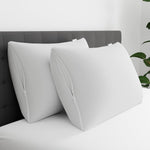 AllerEase hypoallergenic pillow protector open zipper view