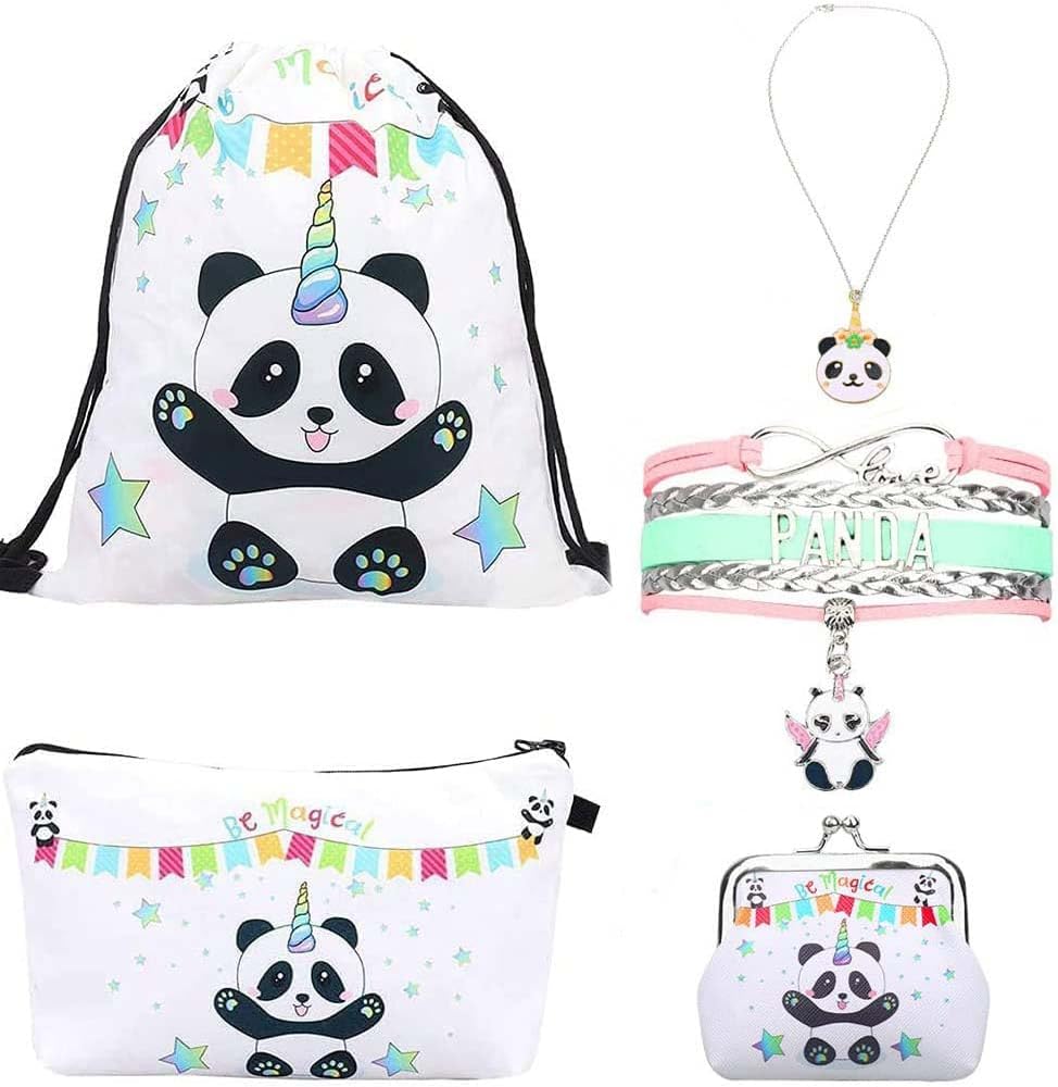 RHCPFOVR Unicorn And Panda 8 Piece Gift Set For Girls Front View