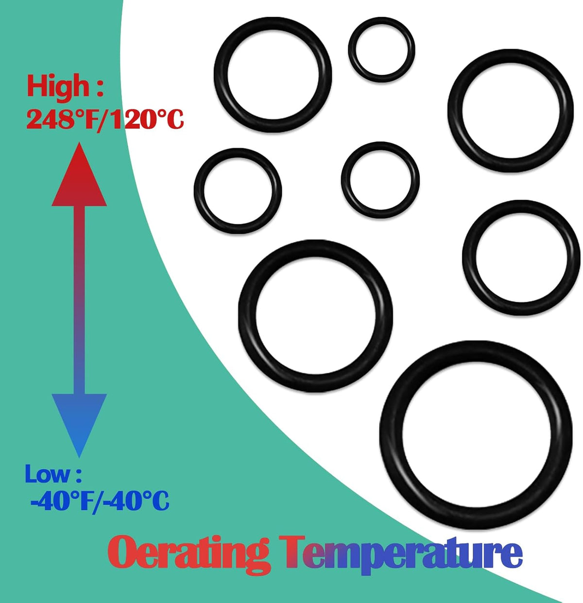 Various metric sizes displayed side by side.