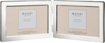 Maturi silver plated photo frame glass window closeup