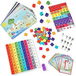 Close up of a child assembling hand2mind educational blocks for STEM skill development