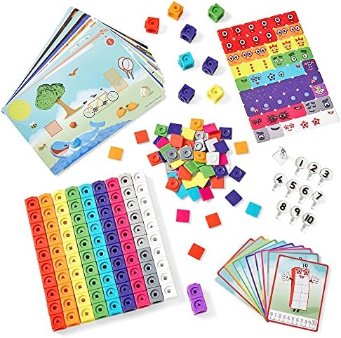 Close up of a child assembling hand2mind educational blocks for STEM skill development