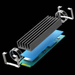 Glotrends M.2 heatsink installed on desktop SSD
