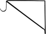Detailed view of powder coated steel right angle bracket for wardrobe organization