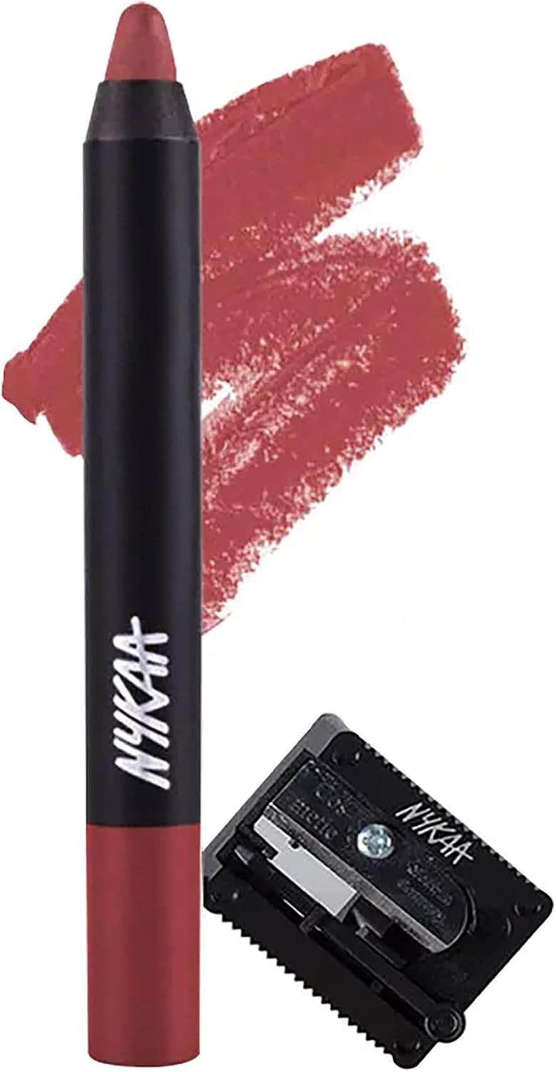 Nykaa Matte-illicious Lip Crayon front view luxury lipstick