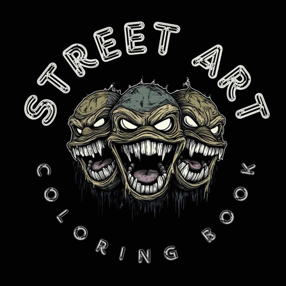 Street Art Coloring Book: Coloring Pages for Teens and Adults, Graffiti and Pop Art Vibes, +50 Designs for Fun and Relaxation (Relaxation by Creativity) - Image 1