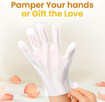 Bloomora hand treatment product features and benefits display