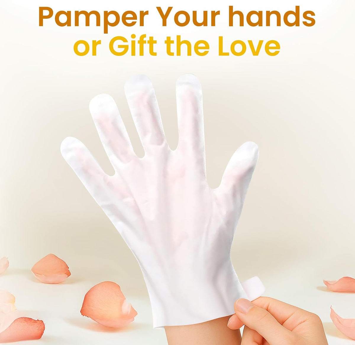 Bloomora hand treatment product features and benefits display