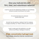 Mixsoon low molecular deep nutrition hydrogel mask for skin radiance