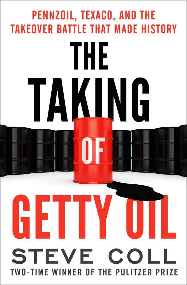 Steve Coll The Taking Of Getty Oil Paperback Front View Book Cover