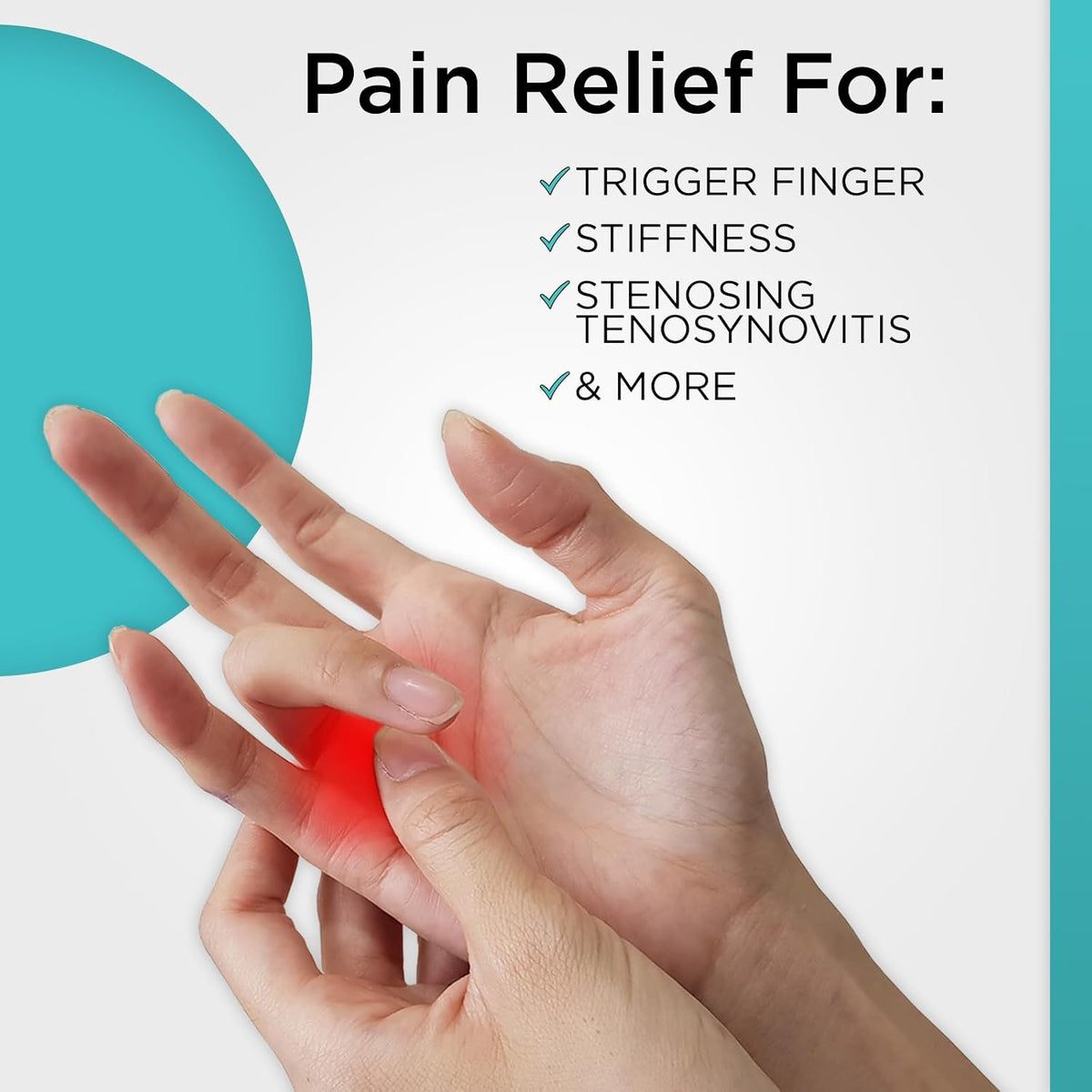 Vive Trigger Finger Splint & Brace- for Middle, Index, Ring, Pinky & Thumb - Image 4