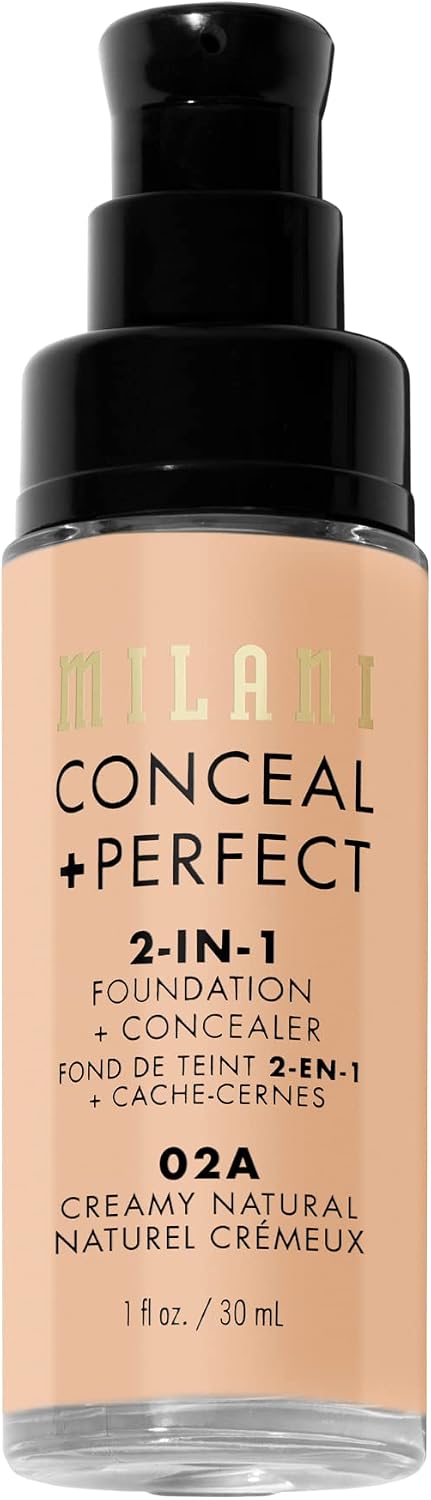 Milani Conceal and Perfect full coverage foundation side profile