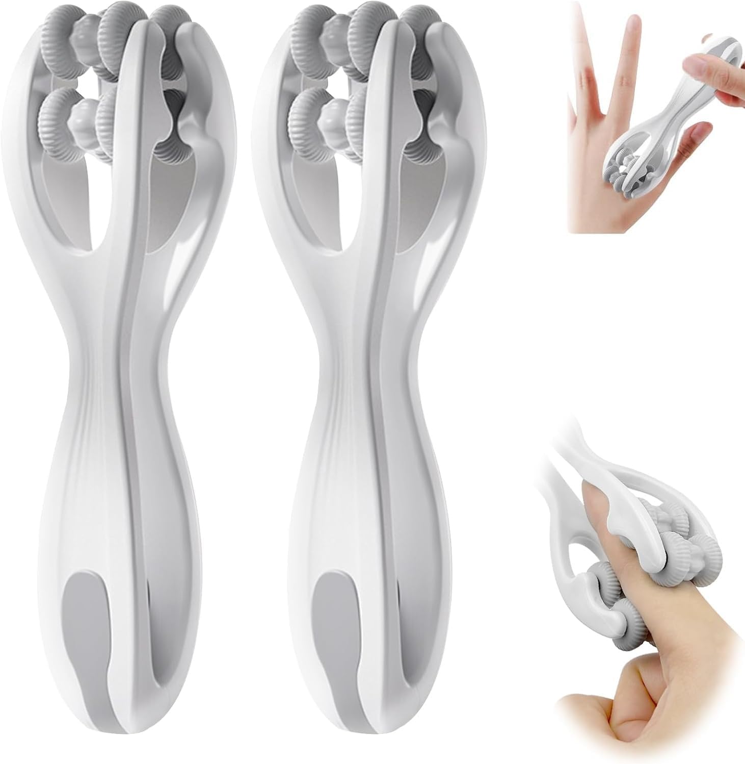 Hoxxu 2pcs finger massager for arthritis pain relief front view