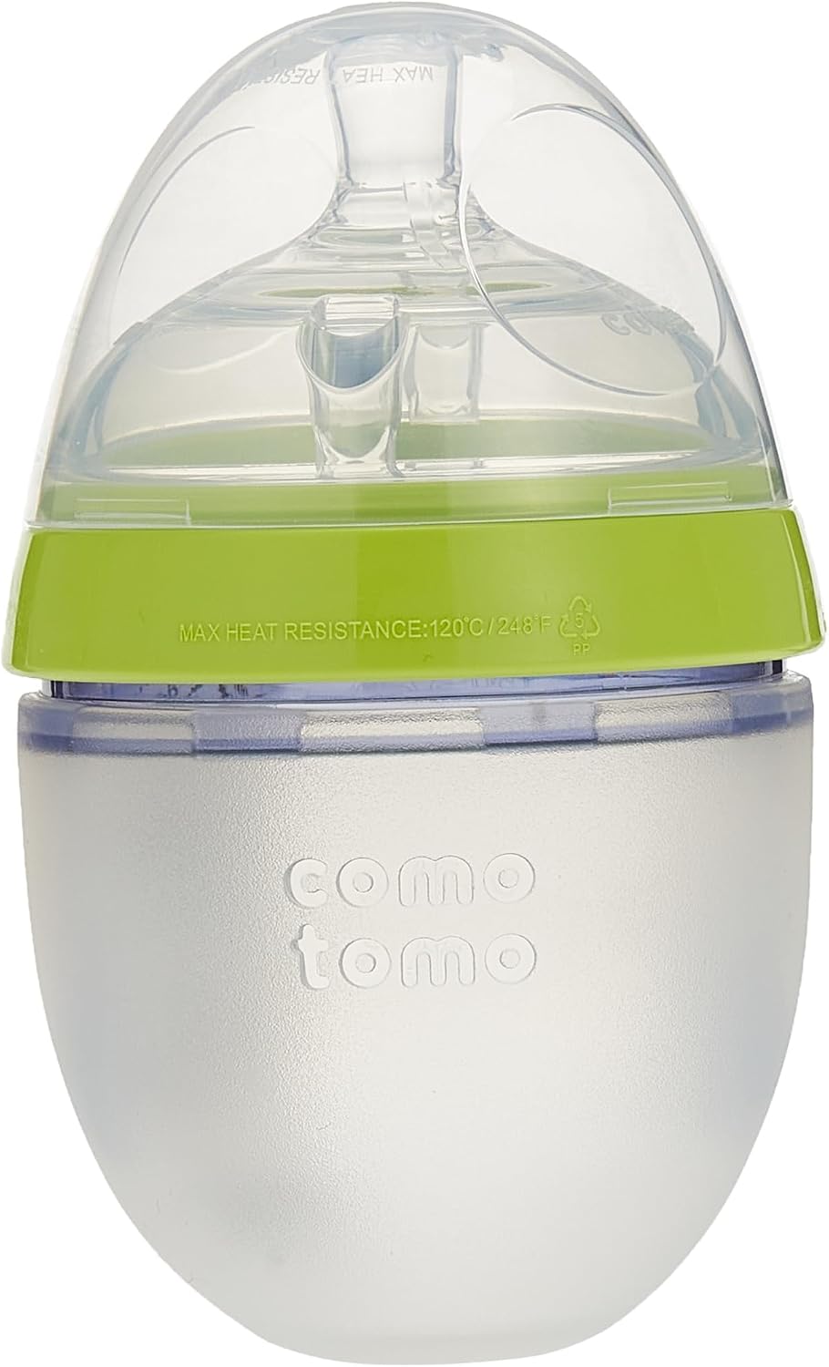 Comotomo baby bottle soft silicone body squeeze demonstration