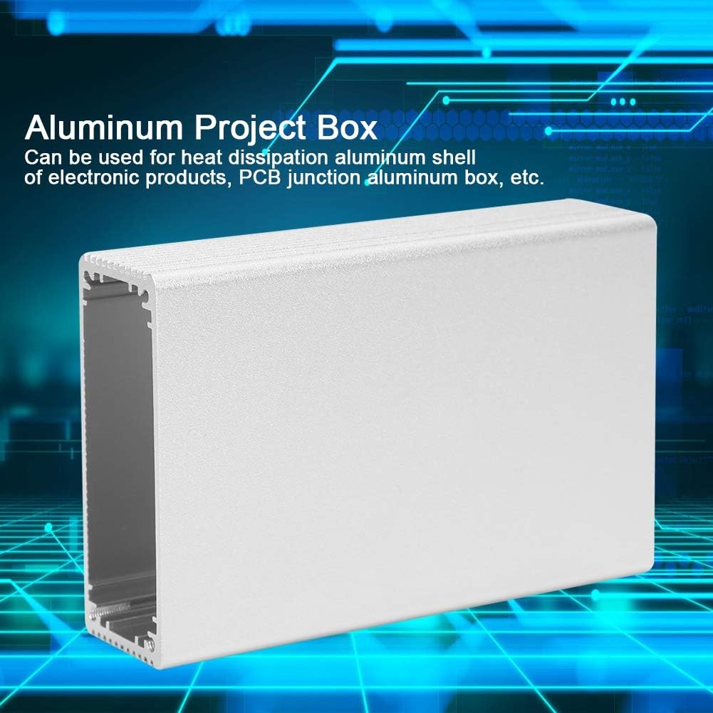 YWBL-WH Aluminum Project Box close-up shot of the anodized surface coating