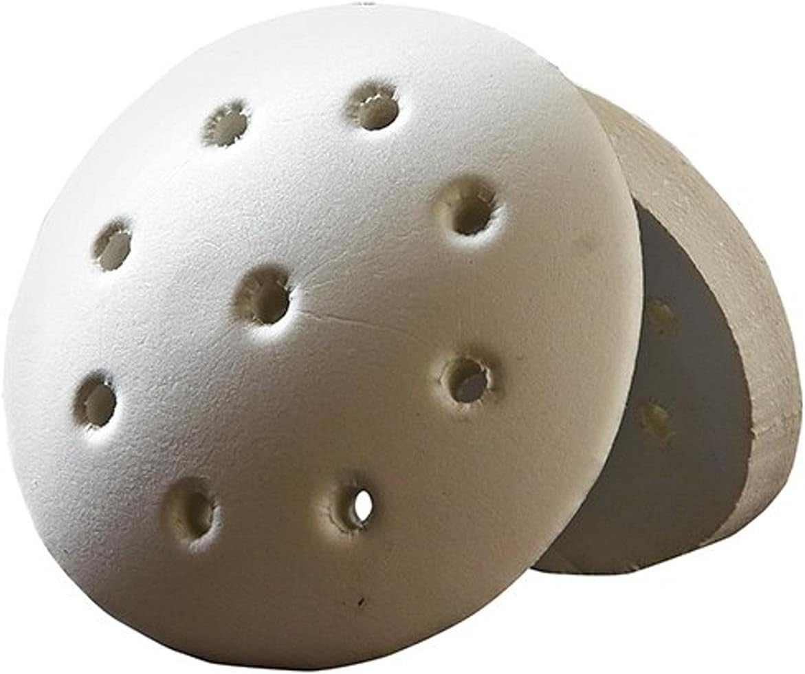 Gear Pro-Tec Z-Cool round football knee pad front view showing ventilation holes