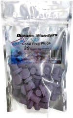 Oceans Wonders Ceramic Coralline Purple Coral Frag Plugs 30 Pack front view