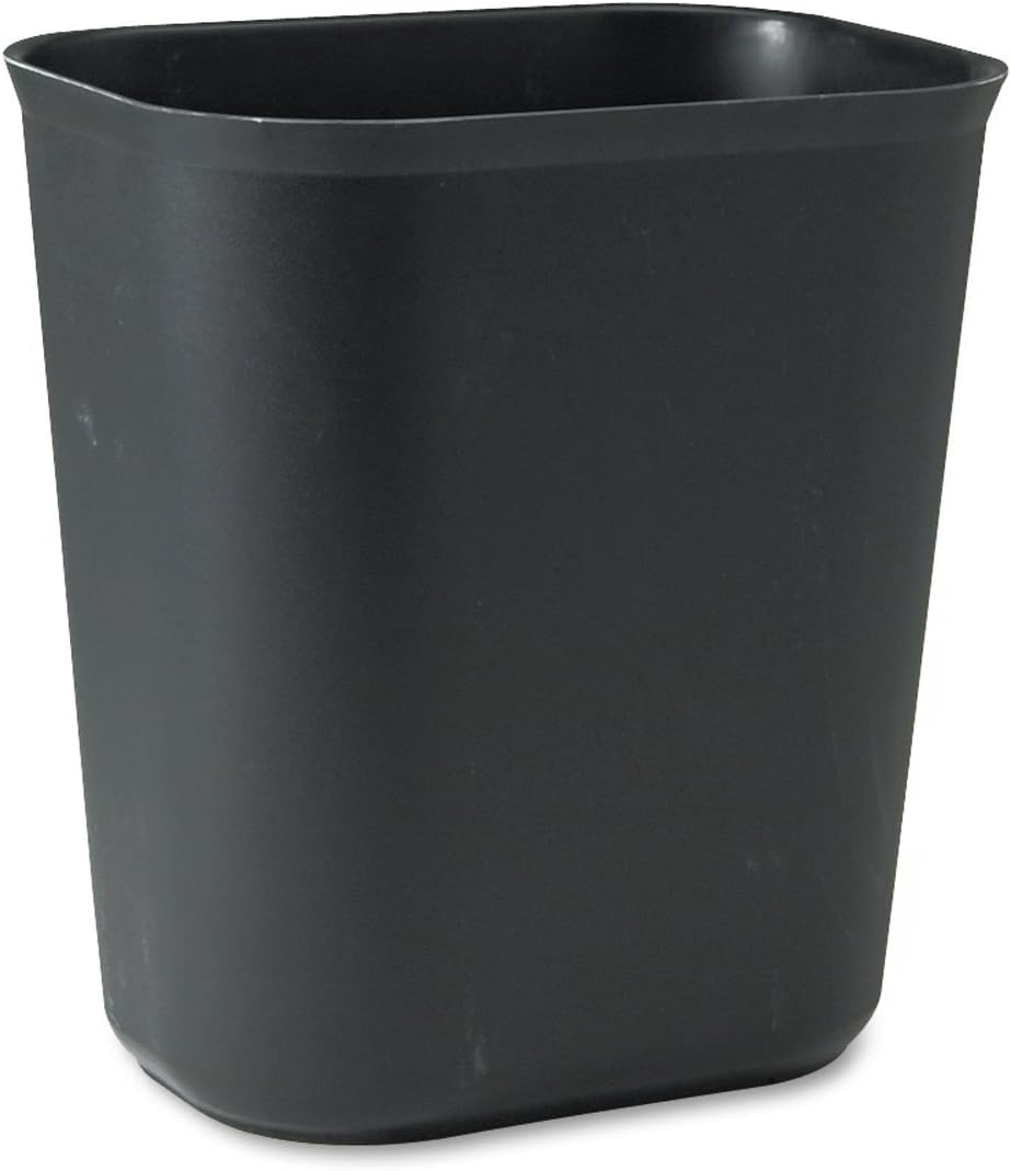 Rubbermaid fire resistant trash can interior corner view