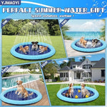 YJMAOYI extra large water pool mat showing the thick puncture resistant base