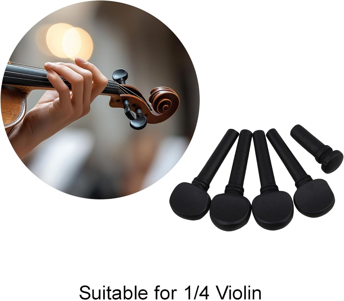 Lovermusic acoustic violin peg and tailpin components
