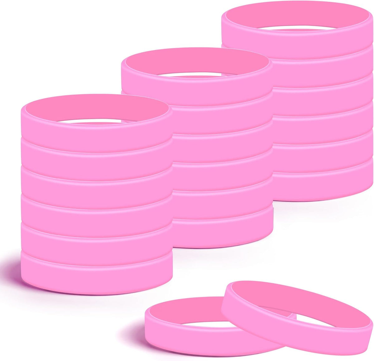 Lesnala 24Pcs Glow in the Dark Silicone Bracelets 8 Colors for Party Events | Luminous Neon Rubber Wristbands,Party Favors for Concert Carnival Wedding,Night Jogging-Assorted Accessories - Image 14