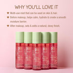 Close up of Pixi Beauty Rose Glow Mist spray nozzle