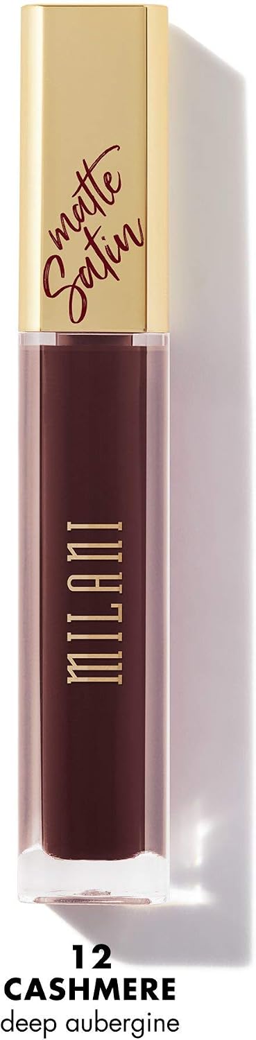 Satin matte liquid lip color swatch in shade Cashmere