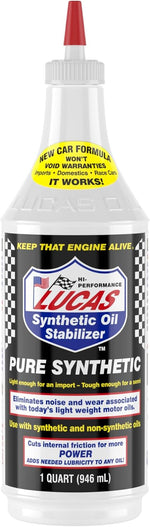 Lucas Oil 10130 Pure Synthetic Oil Stabilizer 1 Quart front view