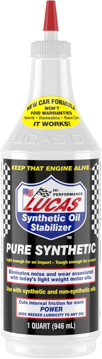 Lucas Oil 10130 Pure Synthetic Oil Stabilizer 1 Quart front view