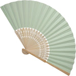 Hztyyier light green hand fan size comparison