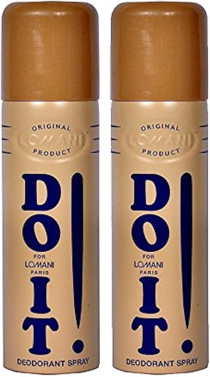 Lomani Do It Deodorant front view pack of two spray bottles