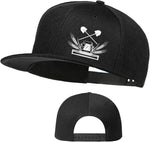 Jesus Christ Hats Mens Snapback Flat Bill Brim Hats for Men Black Snap Backpack Fitted Hat Baseball Cap Black - Image 13