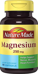Nature Made supplement bottle nutrition facts label