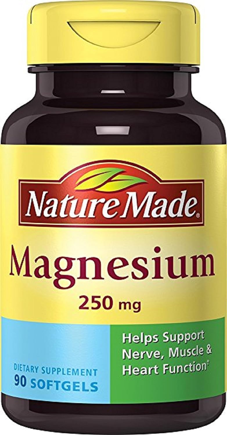 Nature Made supplement bottle nutrition facts label