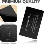 AUEAR standard size metal business card dimensions