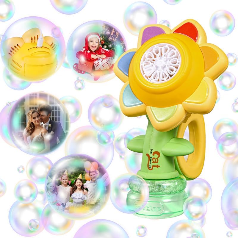 Dali Energy Cat Sunflower Bubble Machine front view outdoor toy
