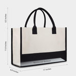 TOPDesign tote bag showing reinforced handles and bow accent