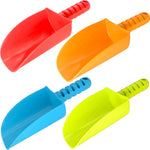 LoayBhok 4 pack heavy duty plastic beach shovel toys for kids