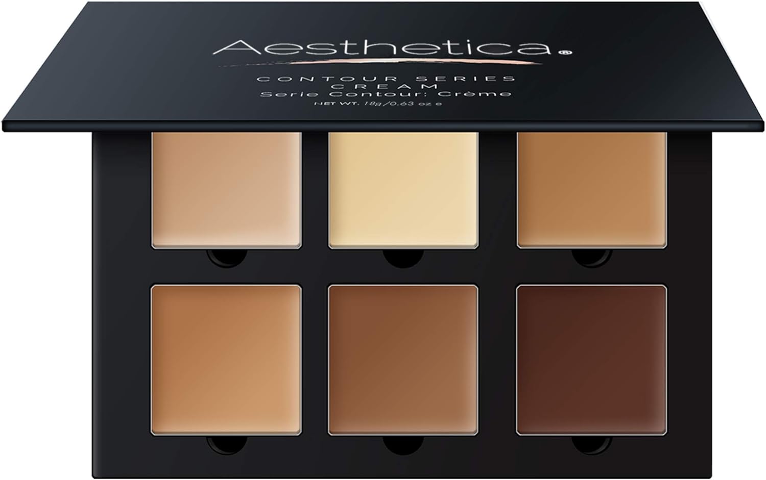 Aesthetica Cosmetics Cream Contour and Highlighting Makeup Kit - Contouring Foundation/Concealer Palette - Vegan & Cruelty Free - Step-by-Step Instructions Included - Image 1