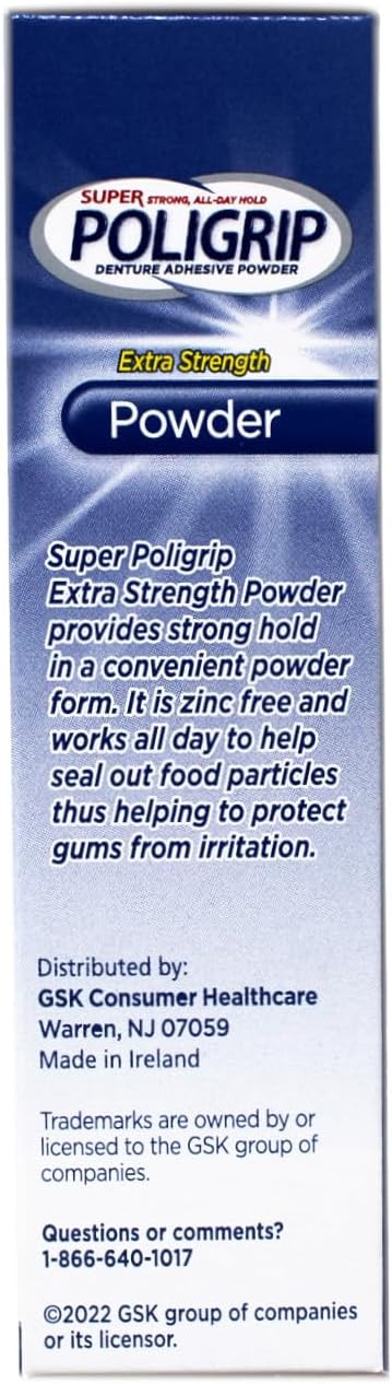 Poligrip 1.6 ounce container for denture care