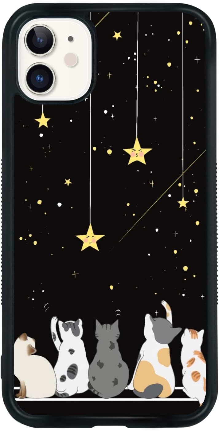 Black Cute Cat Iphone 12/12pro Case - 6.1 Inch Cute Cat Iphone Case, Non-Slip Pattern Design and Shock Absorption, Soft Silica Gel Frame Support Black Phone Case for Teen Girls and Sisters... - Image 13