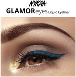 Nykaa blue eyeliner applicator brush view