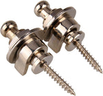 2x Chrome Skidproof StrapLock Pins For Strat Tele Body Custom Guitar - Image 9
